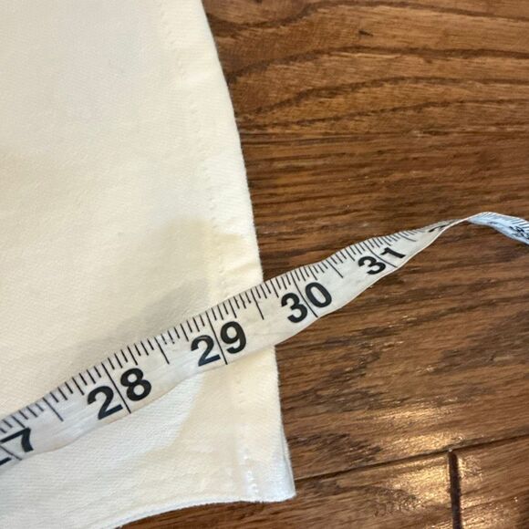 Quince NWT Luna stretch flare jeans white size 27 - Picture 10 of 14